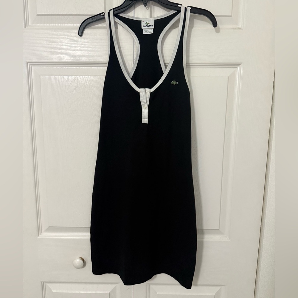 LAST CHANCE Lacoste Black Racerback Dress